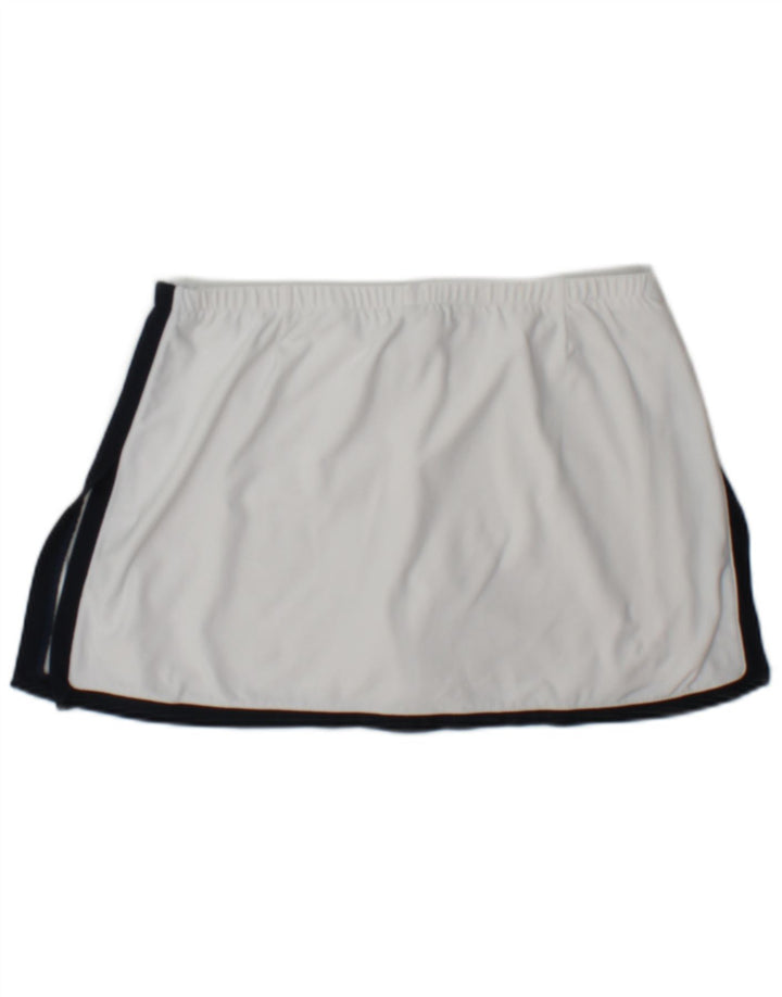 Nike Mini jupe de tennis pour femme US 8/10 en polyester color block blanc moyen