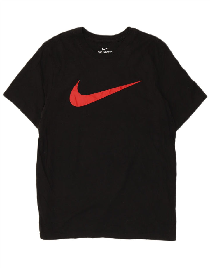 Nike T-shirt graphique pour homme en coton noir moyen