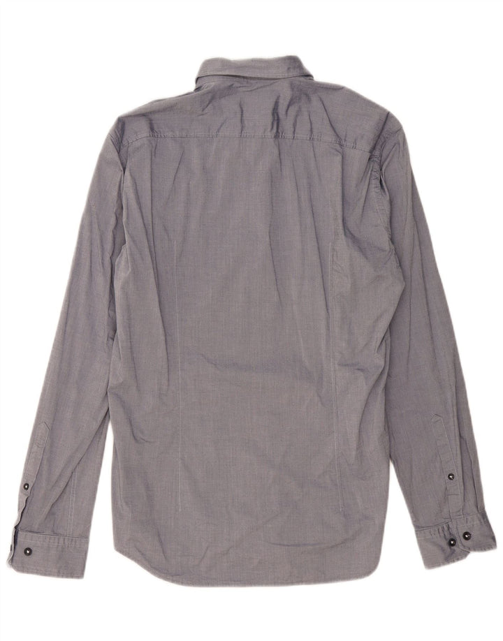 HUGO BOSS Chemise Regular Fit Homme Bleu Marine Moyen Coton