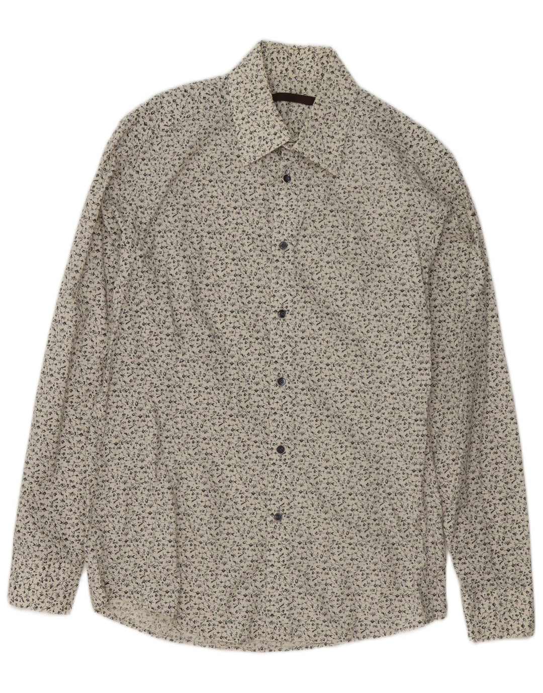 Reiss Chemise Homme Blanc Moyen Coton Floral