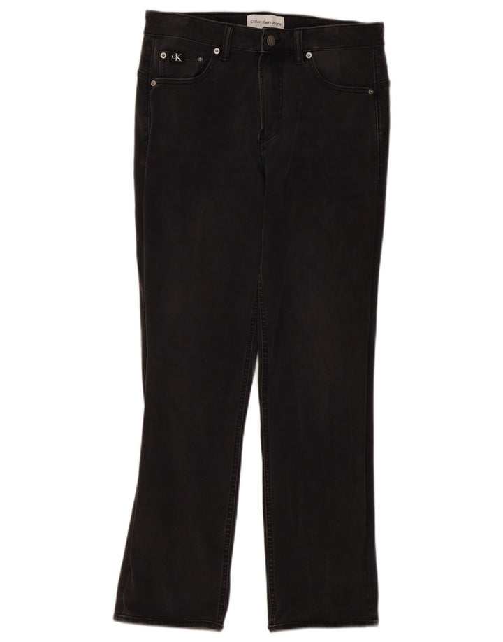 CALVIN KLEIN Mens Straight Jeans W32 L28  Black Cotton