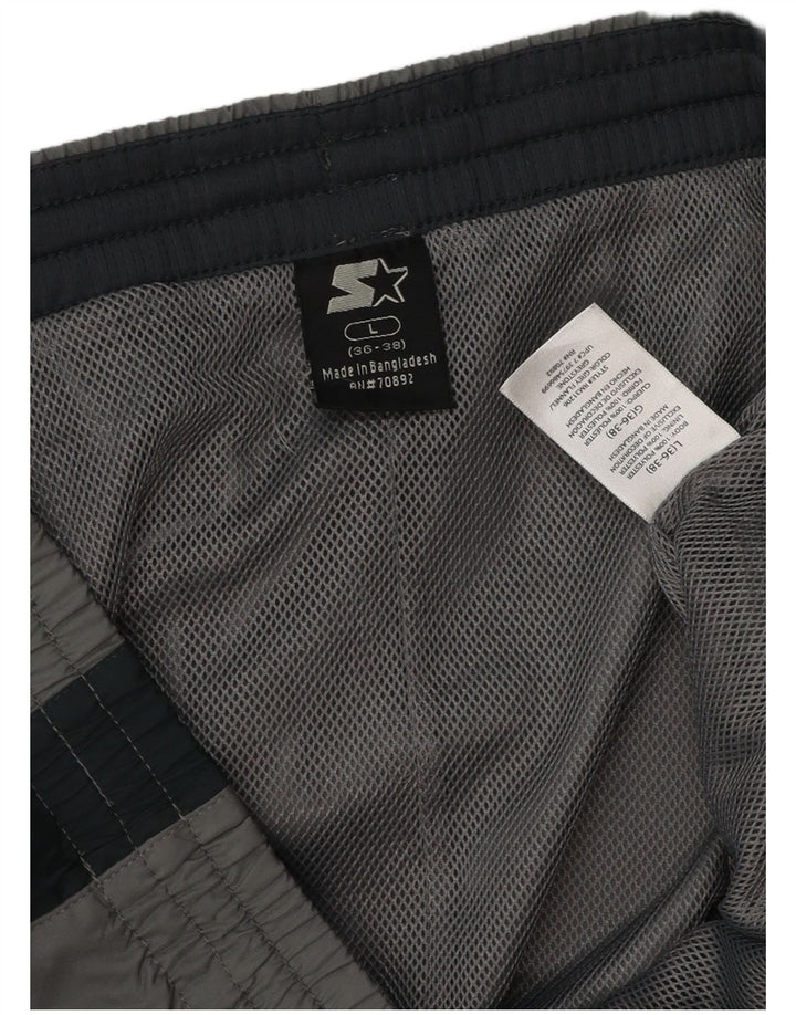 Starter Pantalon de survêtement pour homme Large Gris Colorblock Polyester