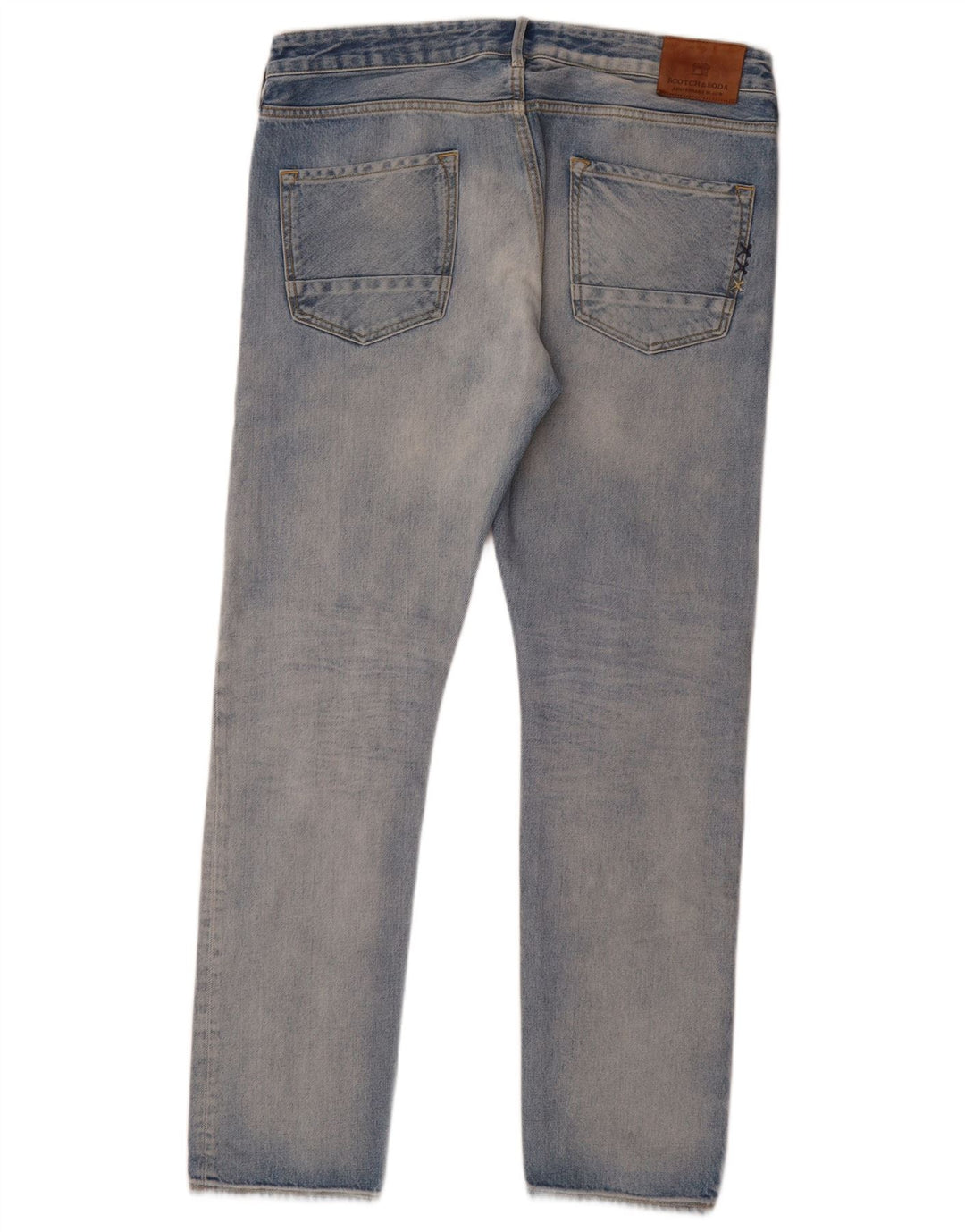 SCOTCH & SODA Jean Droit Homme W34 L32 Bleu Coton