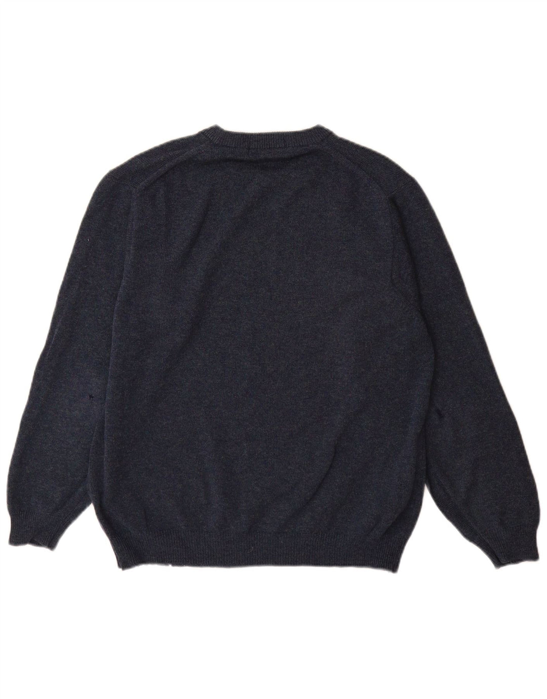 Marks & Spencer Pull Col Ras du Cou Homme Bleu Moyen Laine d'Agneau