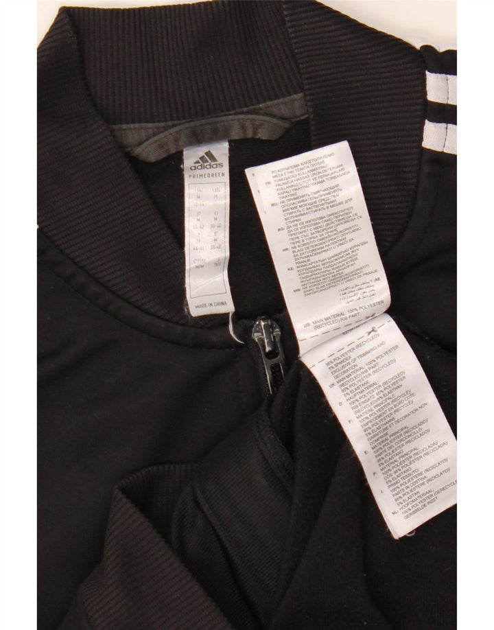 ADIDAS Veste de survêtement pour femme UK 12/14 Medium Noir Polyester