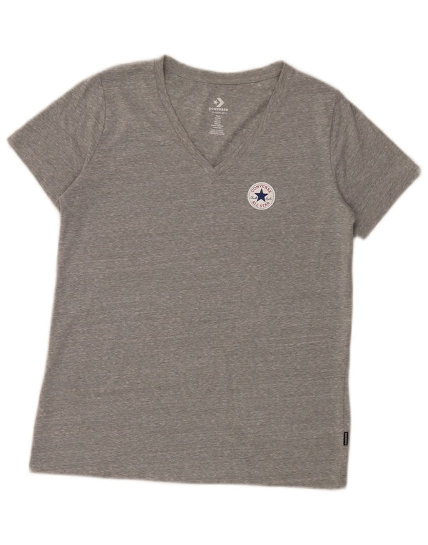Converse T-shirt coupe classique pour femme UK 10 Petit gris moucheté