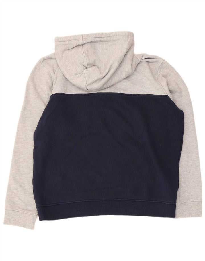 Fat Face Pull à Capuche Boutonné Homme Gris Moyen Colorblock Coton