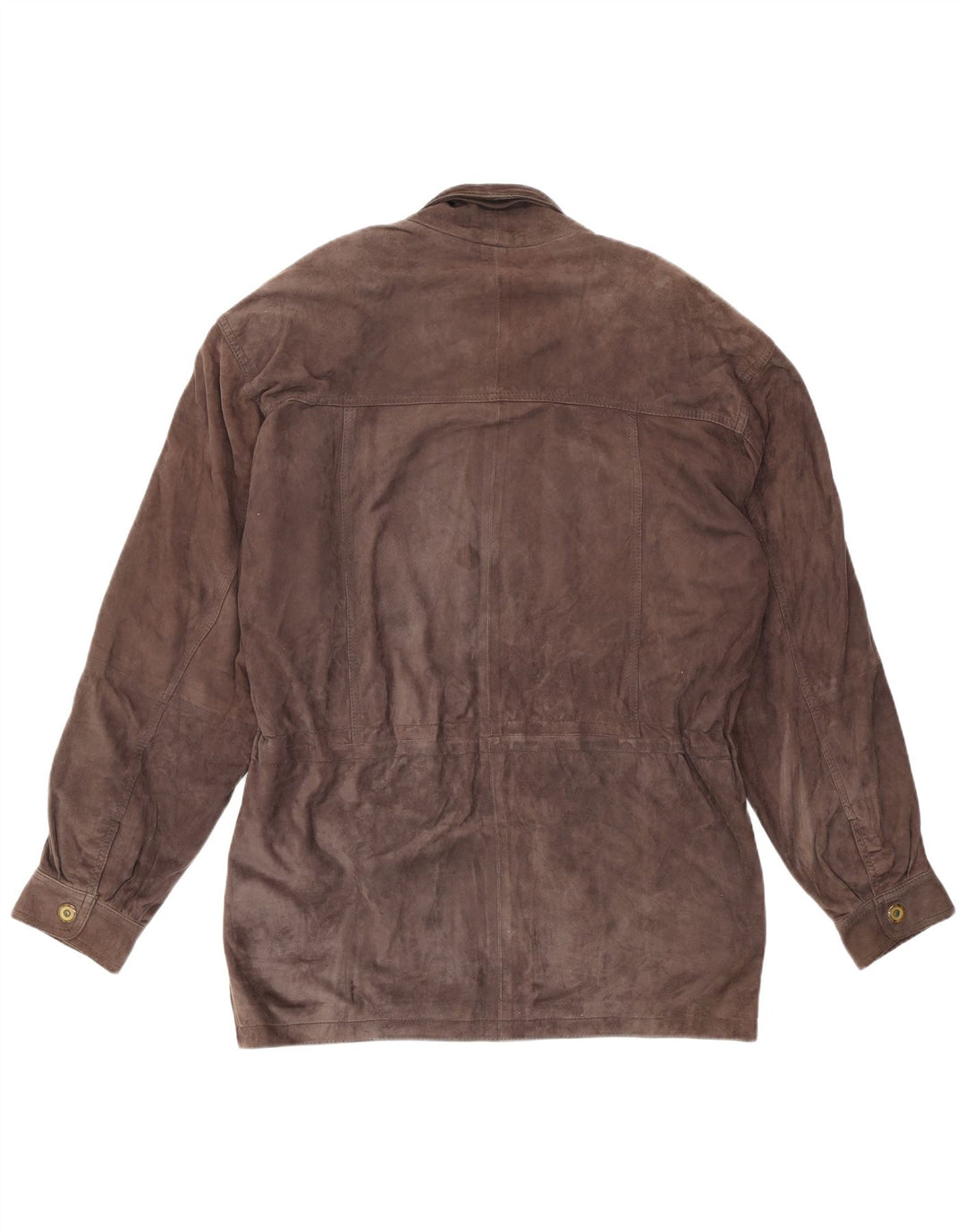 Veste coupe-vent en daim vintage pour homme UK 42 XL Cuir marron