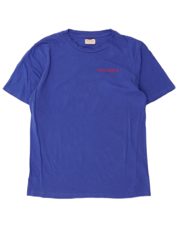 Saltrock Mens T-Shirt Top Large Blue Cotton