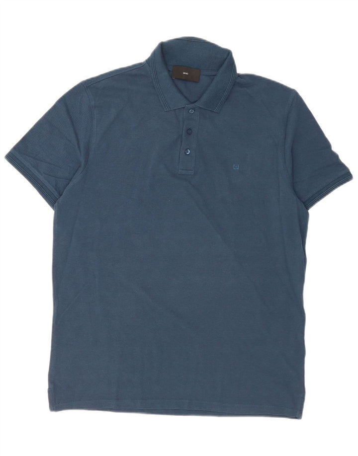 Polo Homme Liu Jo Coton Bleu Marine Moyen