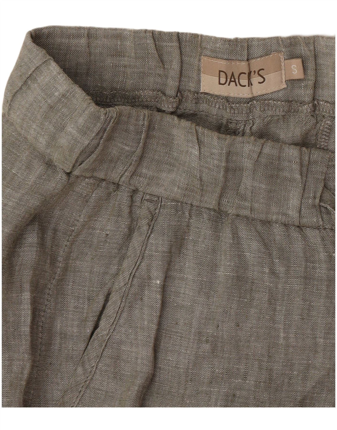 Dack's Pantalon Chino Droit Femme Small W27 L28 Kaki