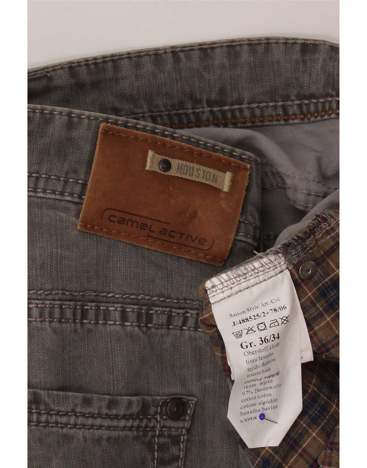 Camel Active Jean droit homme W36 L34 gris coton