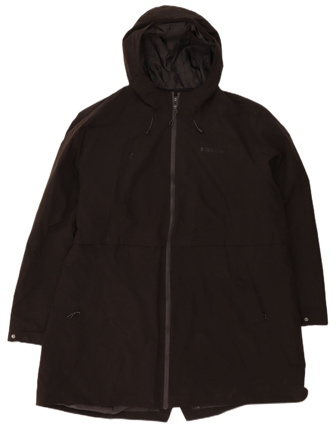Mountain Warehouse Imperméable à capuche pour femme UK 28 6XL Noir Polyester