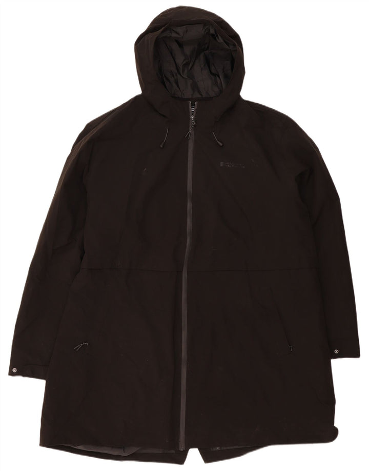 Mountain Warehouse Imperméable à capuche pour femme UK 28 6XL Noir Polyester
