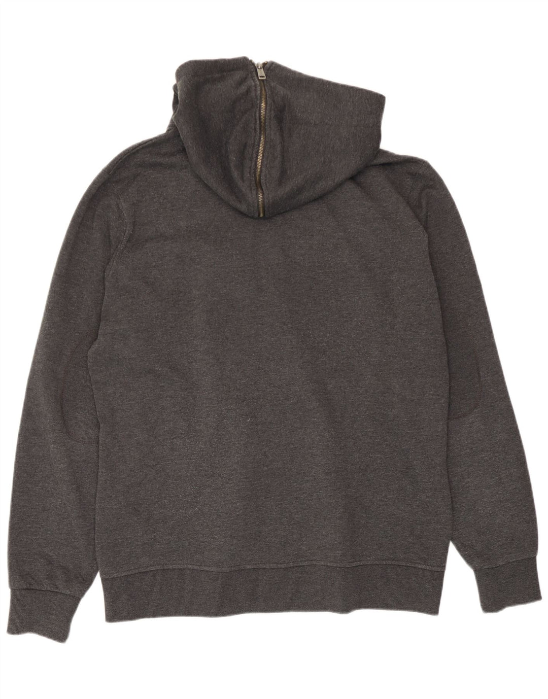 Guess Pull à capuche zippé pour homme 2XL Gris Polyester