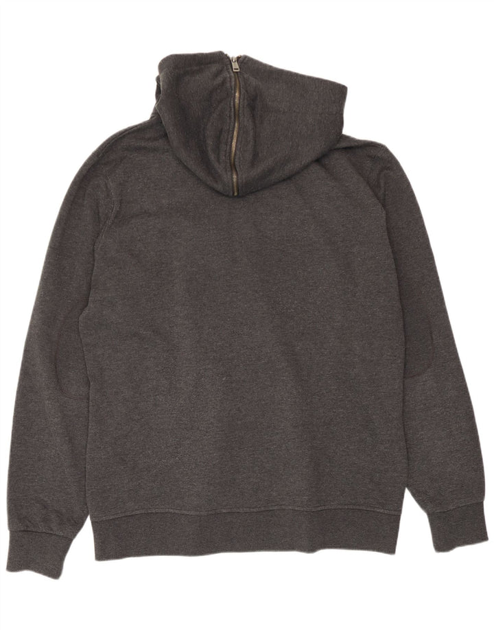 Guess Pull à capuche zippé pour homme 2XL Gris Polyester