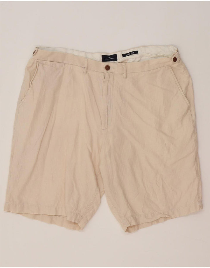 Marks & Spencer Short Chino Homme W42 XL Beige Lin