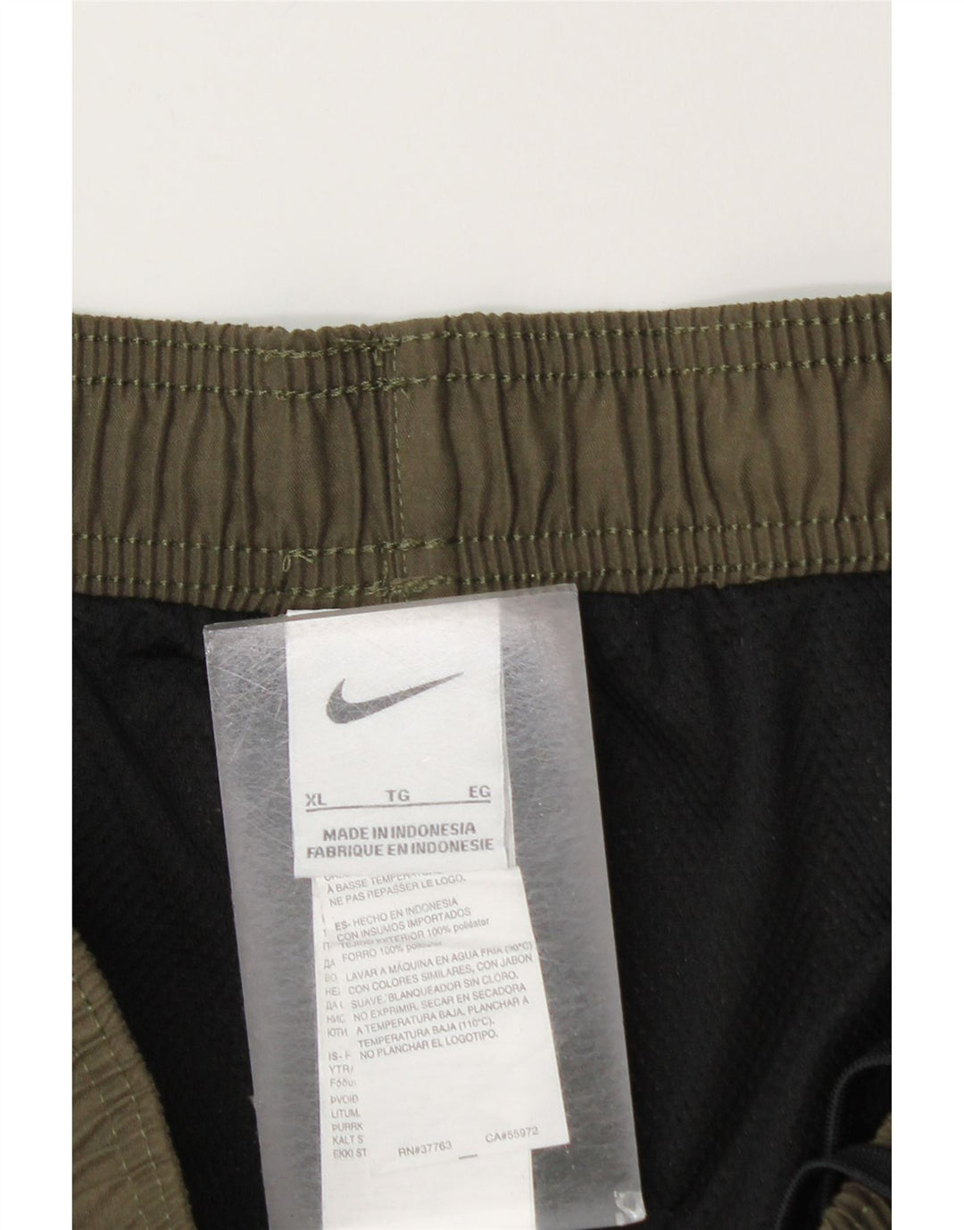 NIKE Short de sport pour homme XL Kaki Polyester