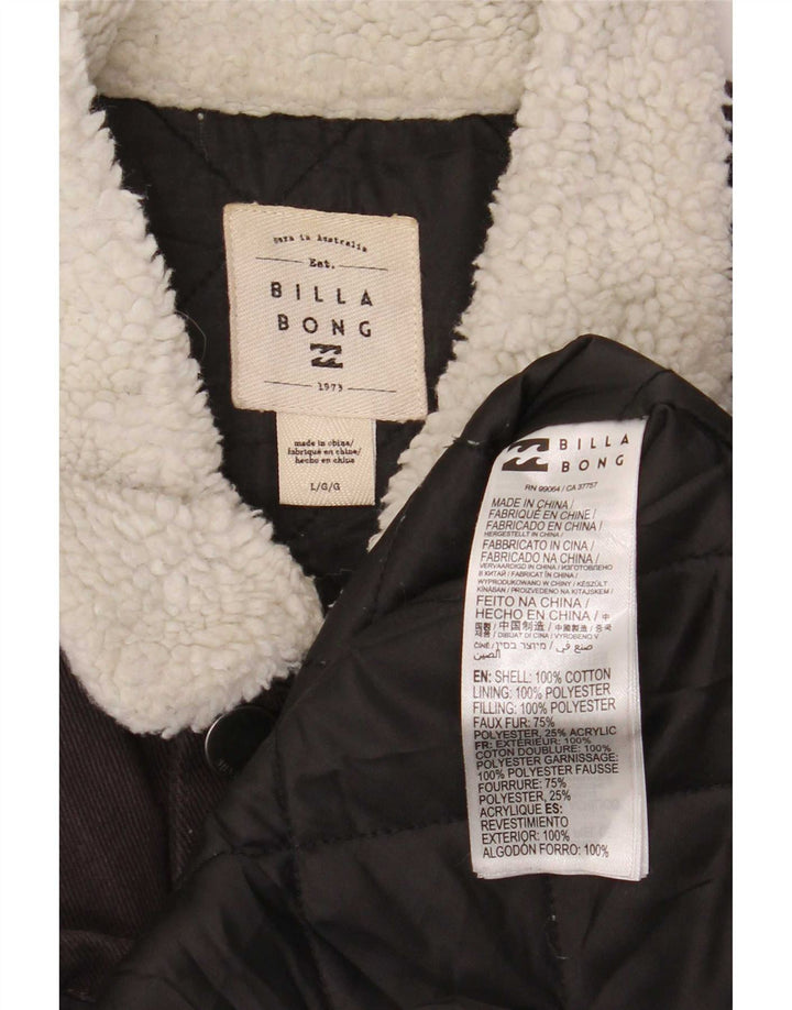 Billabong Veste en jean coupe régulière pour homme UK 40 Large Gris Coton