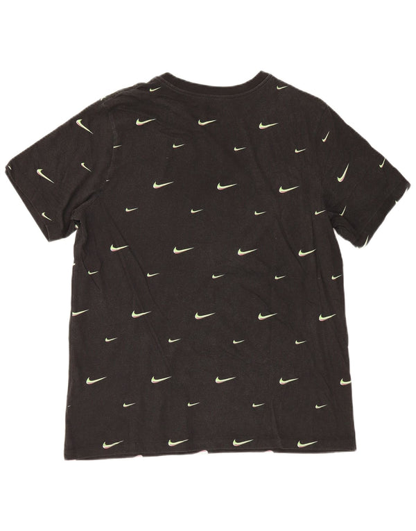 Nike T-shirt graphique pour homme en coton noir Taille L