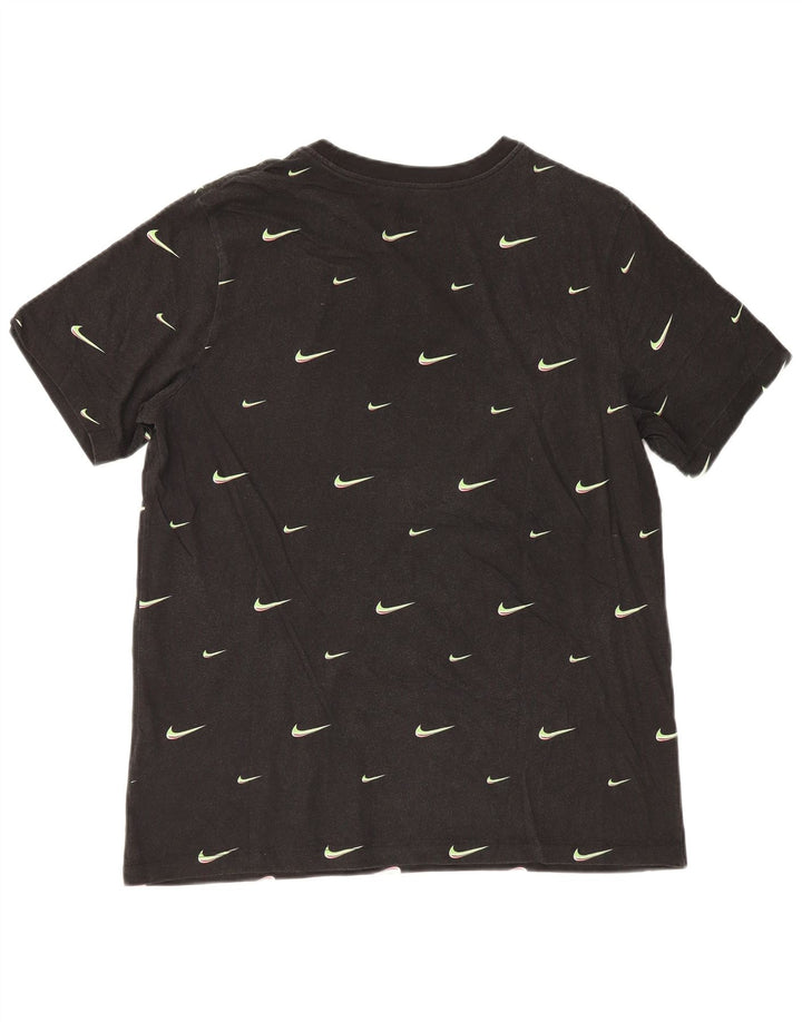 Nike T-shirt graphique pour homme en coton noir Taille L