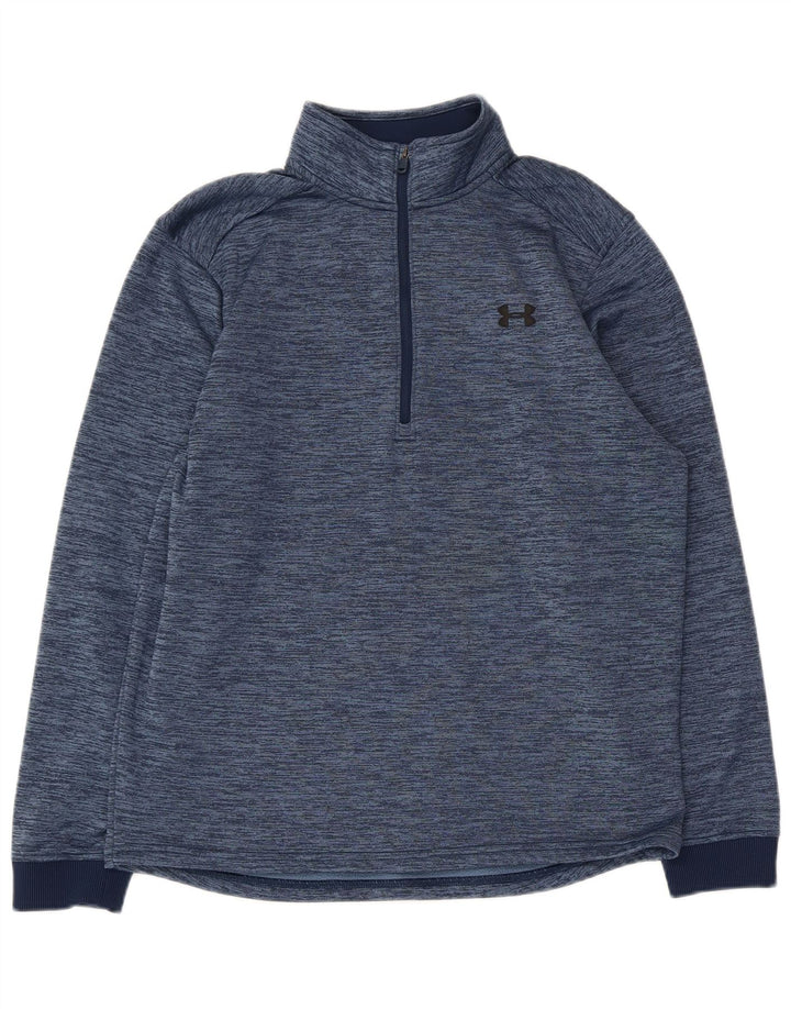 Under Armour Cold Gear Sweatshirt Jumper Homme Bleu Marine Moucheté