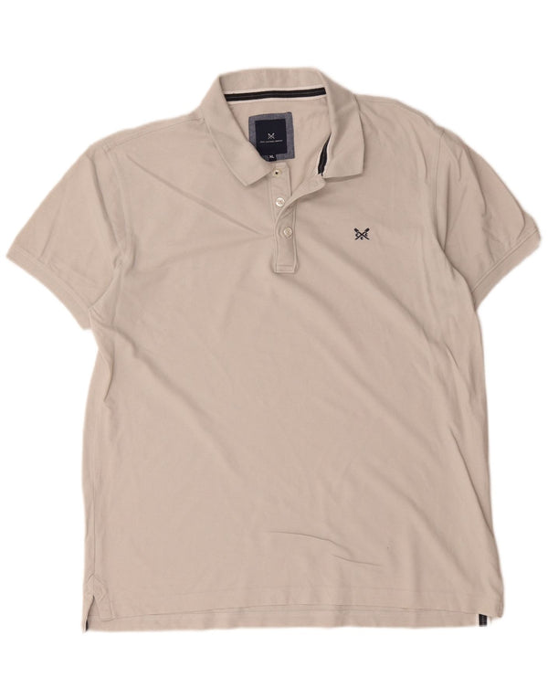 Crew Clothing Polo Homme XL Blanc Coton
