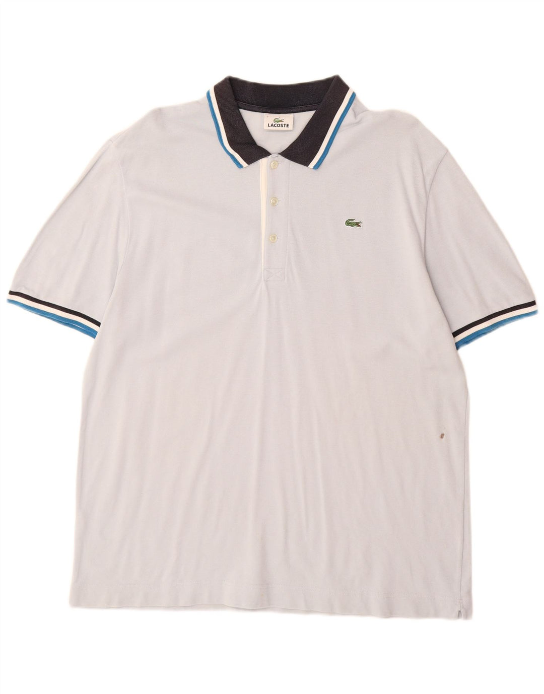 Lacoste Polo Homme Taille 7 2XL Bleu Coton