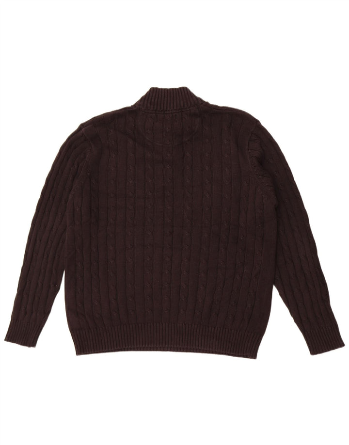Marks & Spencer Pull à col zippé Blue Harbor pour hommes, grand noir