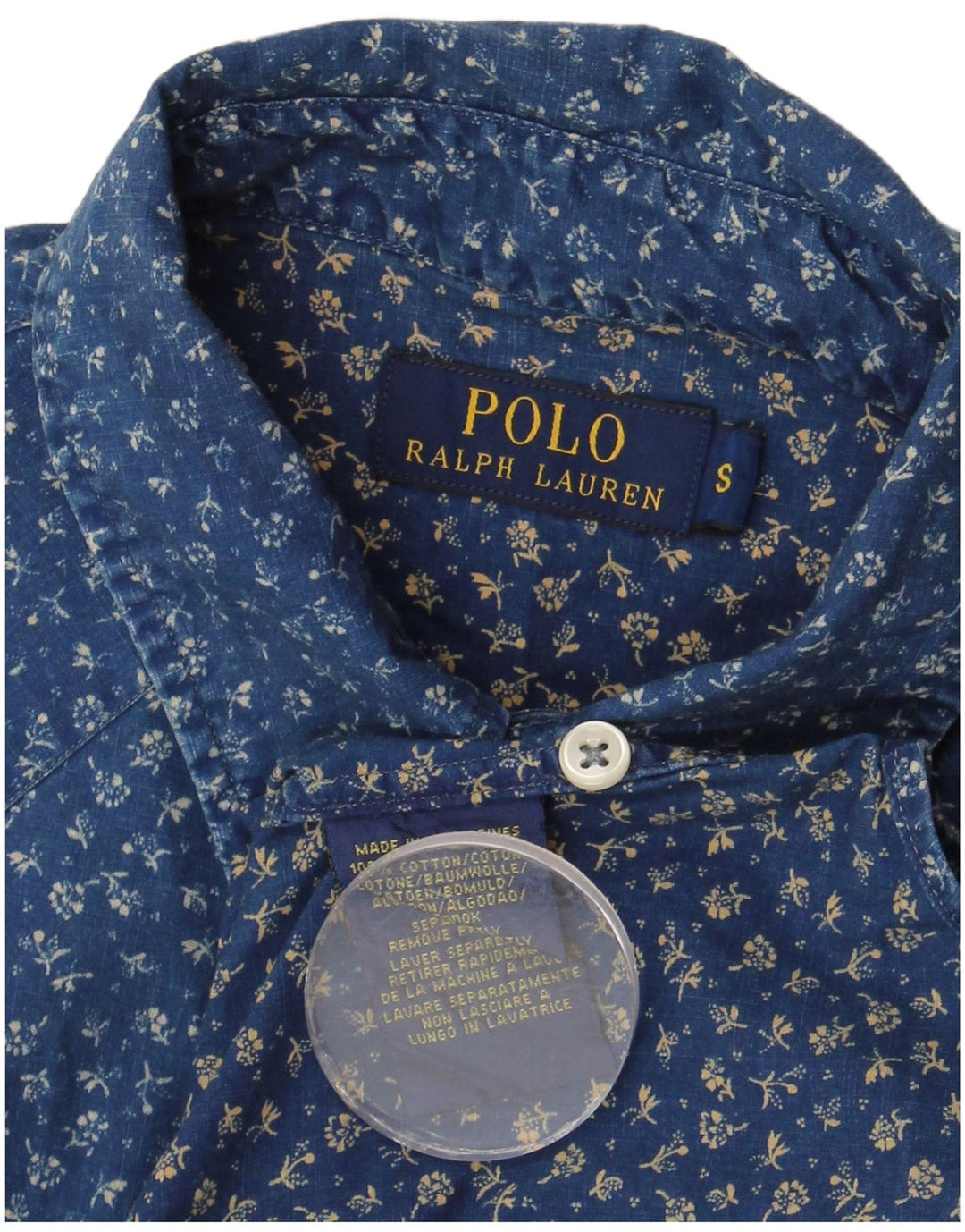 POLO RALPH LAUREN Chemise Homme Petit Bleu Coton