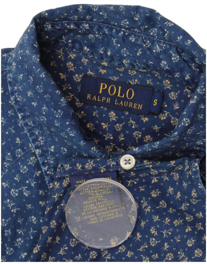 POLO RALPH LAUREN Chemise Homme Petit Bleu Coton