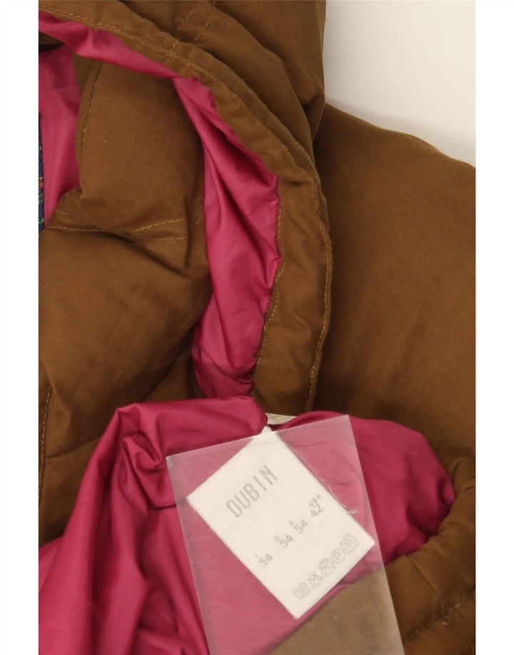 DUBIN Veste matelassée à capuche pour hommes IT 54 2XL Marron Polyester