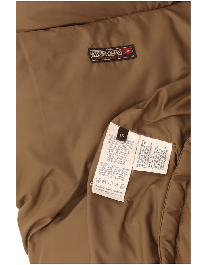 NAPAPIJRI Gilet Rembourré Garçon 15-16 ans Beige Polyamide