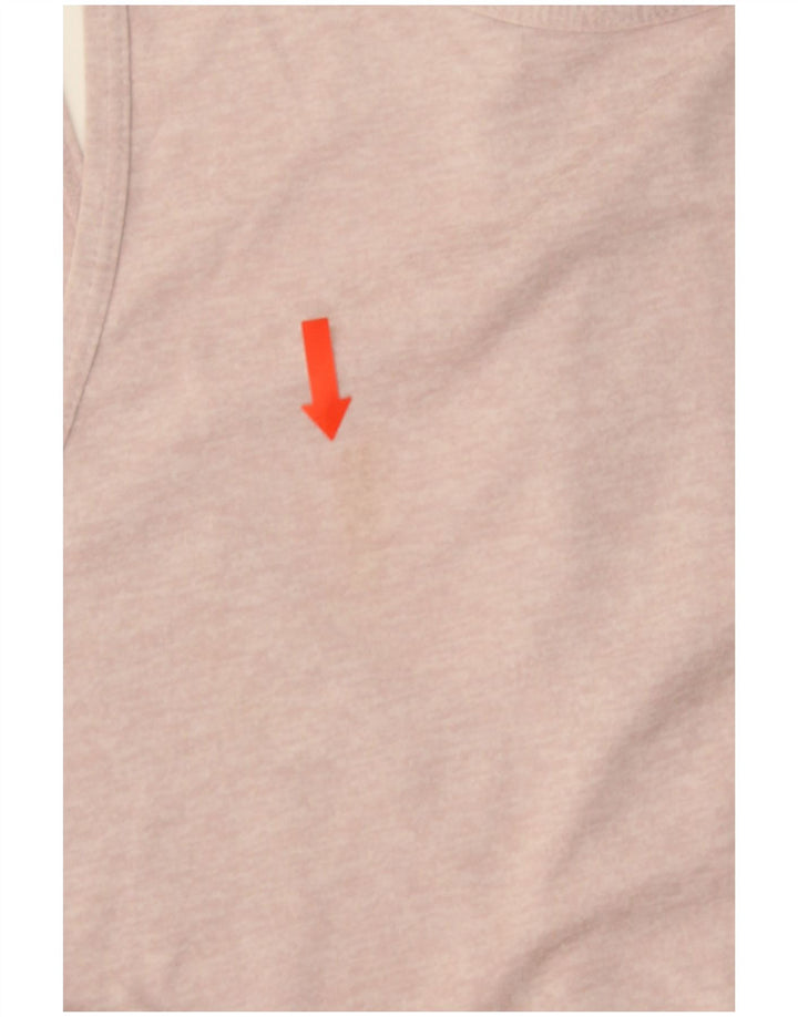 Nike Femme Dri Fit Débardeur UK 12 Rose Moyen Polyester