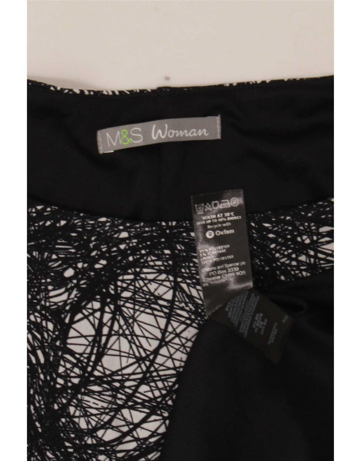 Marks & Spencer Robe fourreau à motif abstrait pour femme UK 20 2XL Noir