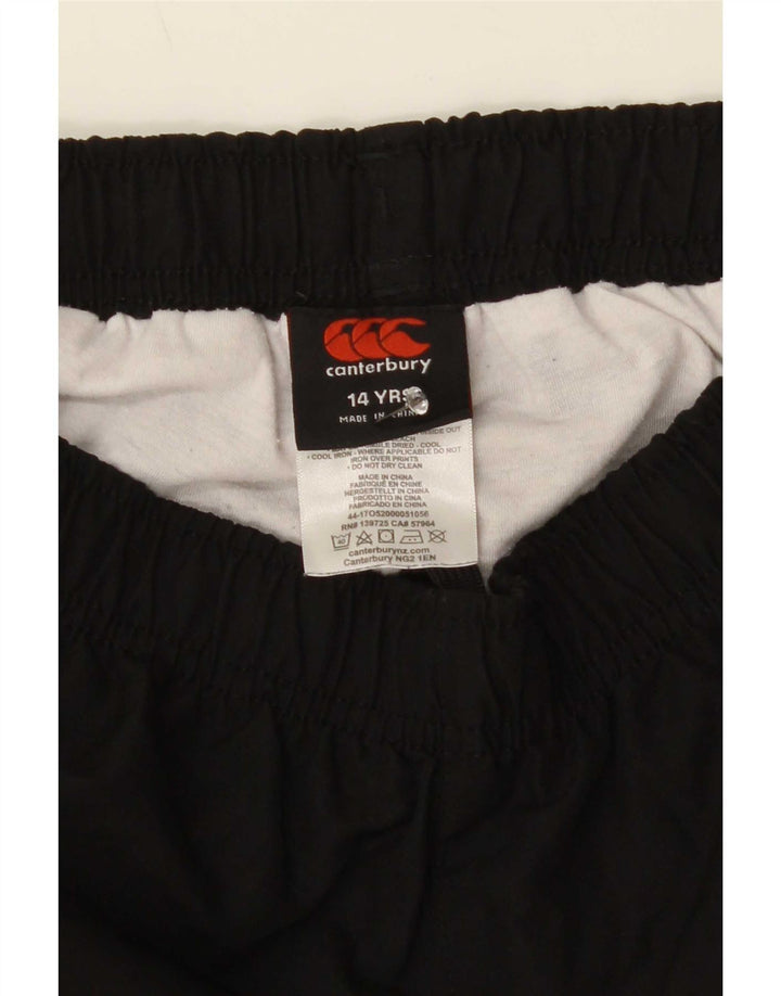 Canterbury Pantalon de Survêtement Graphique Garçon 13-14 ans Noir Polyester