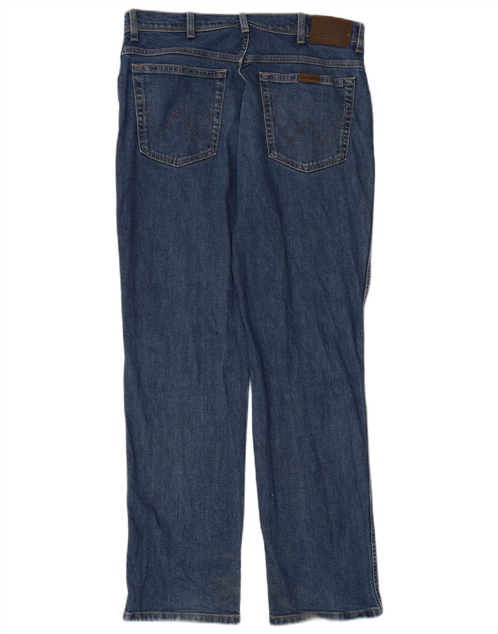 WRANGLER Jean droit homme W36 L34 bleu coton