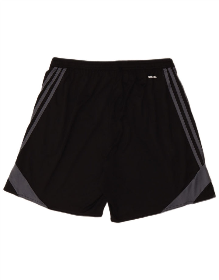 Adidas Short de sport Climalite pour homme en polyester color block Noir Taille L