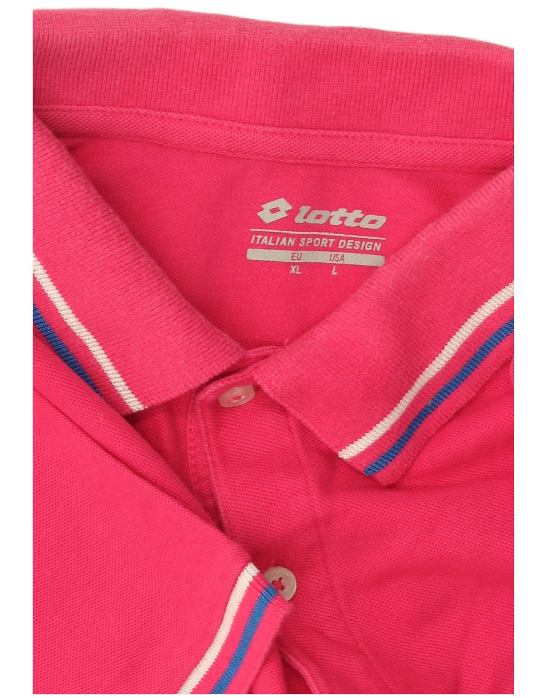 LOTTO Polo Homme Grand Rose Coton