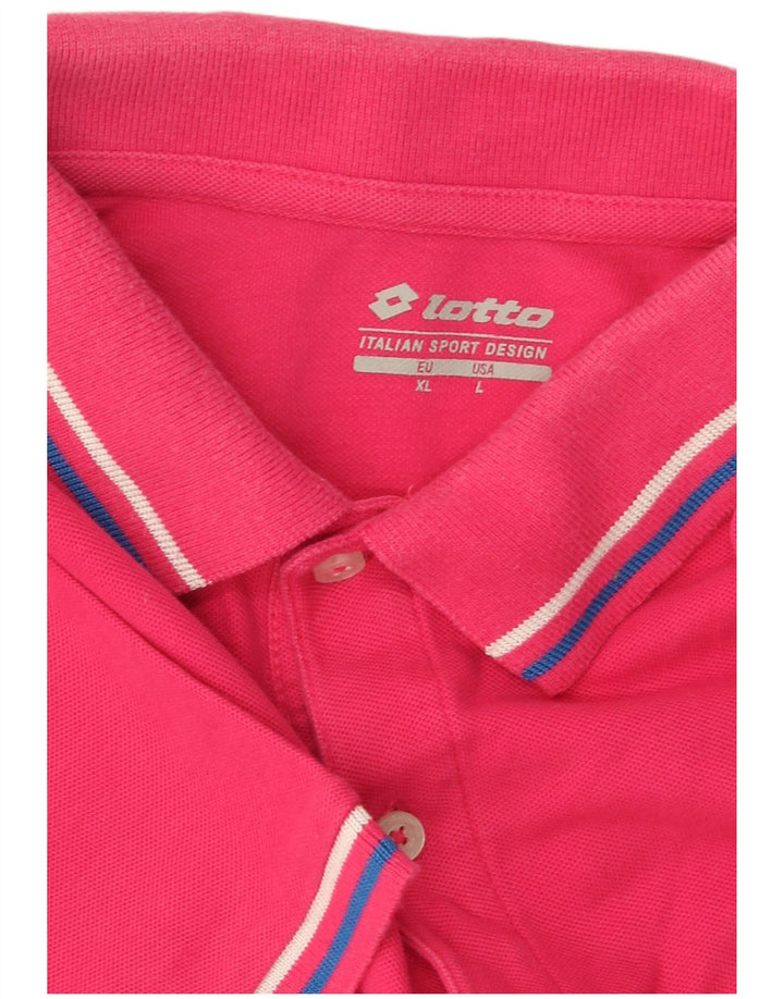 LOTTO Polo Homme Grand Rose Coton
