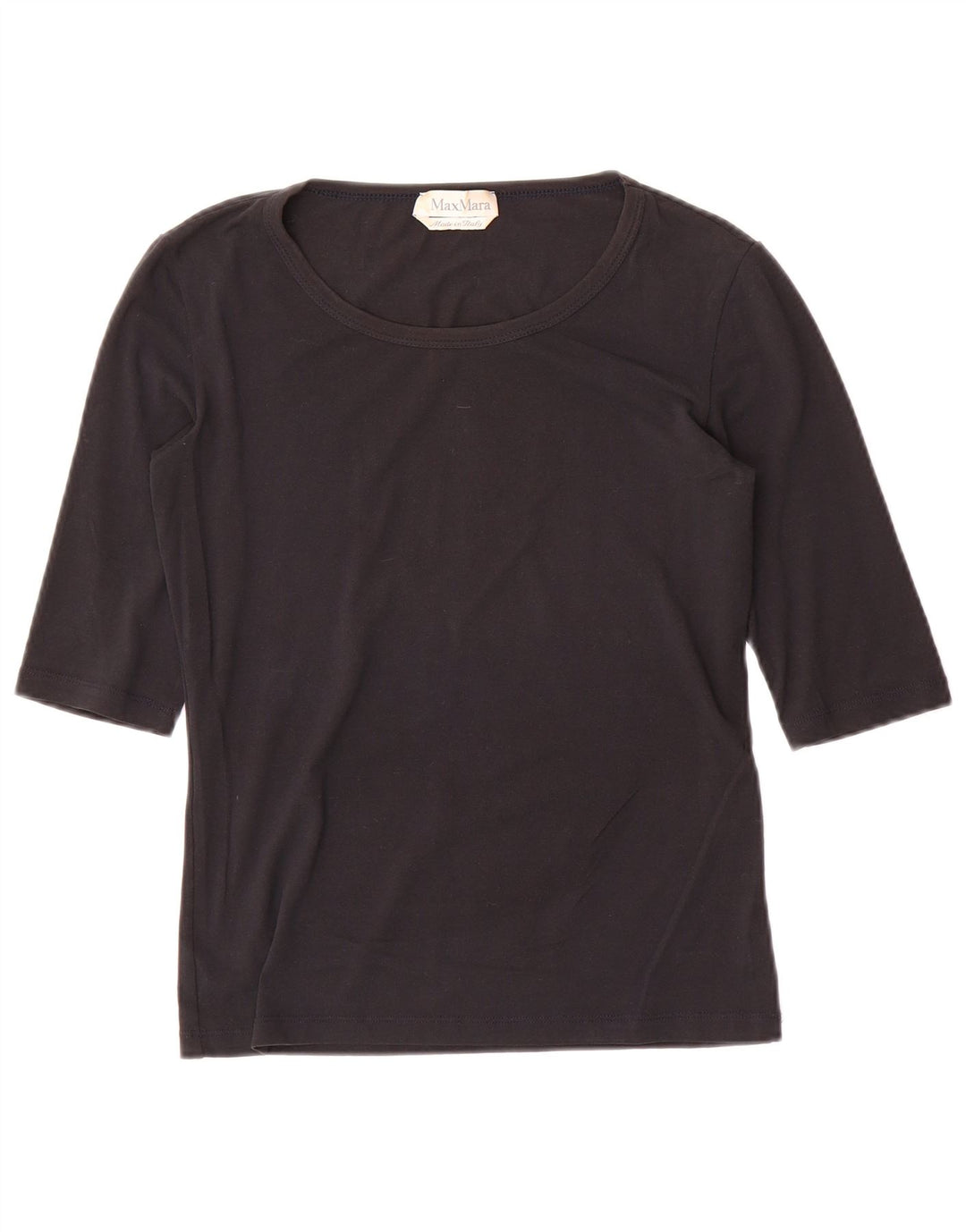 Max Mara Haut à manches 3/4 pour femme UK 8 Small Noir