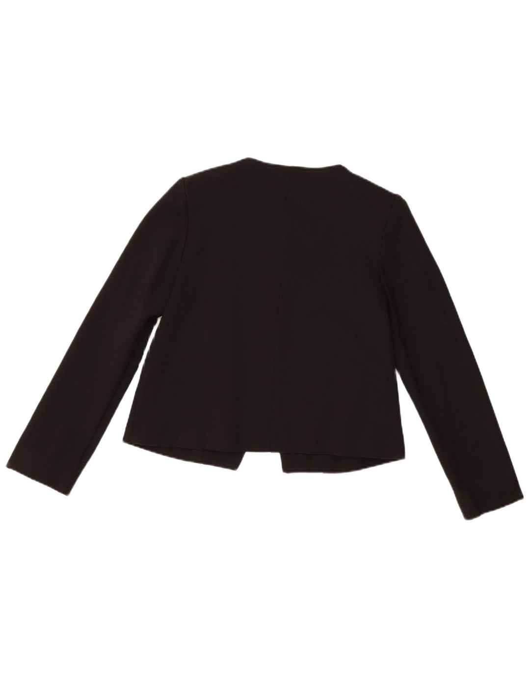 Whistles Veste blazer courte à 3 boutons pour femme UK 10 Petite viscose noire