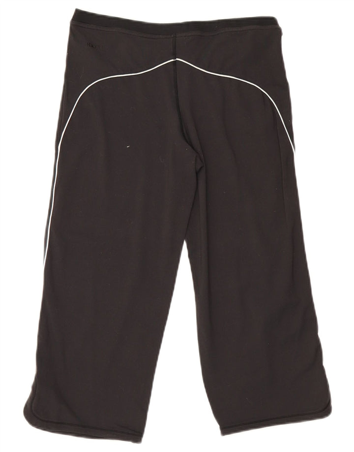Nike Legging Capri Femme UK 8/10 Petit Nylon Noir