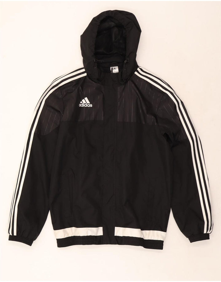 ADIDAS Veste de survêtement à capuche pour homme Noir moyen Polyester colour block