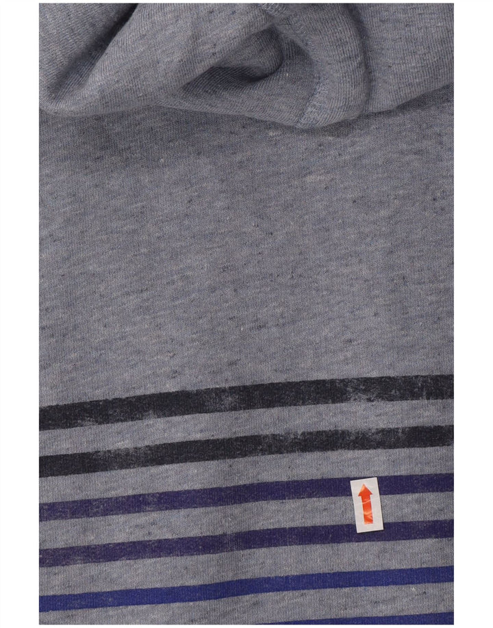 SUPERDRY Pull à capuche graphique pour homme 2XL Bleu Coton