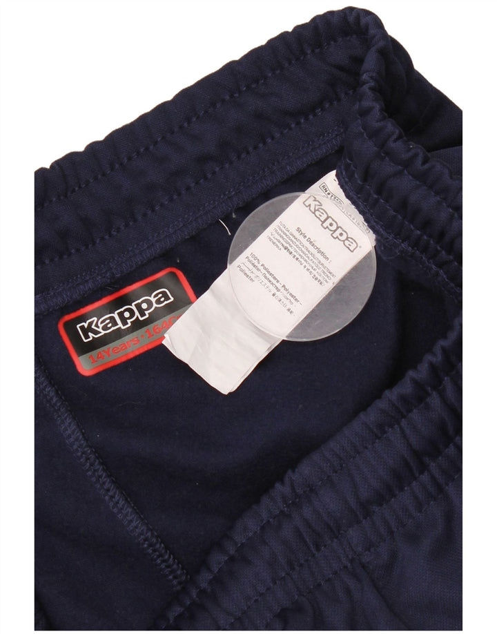 Kappa Pantalon de Survêtement Capri Garçon 13-14 ans Bleu Marine Polyester