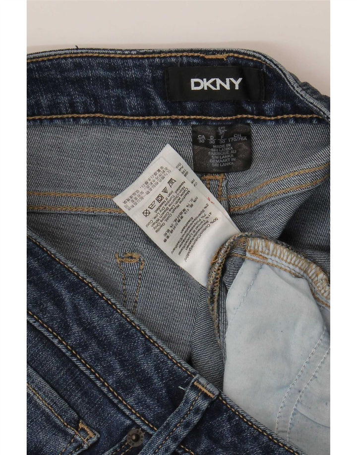 Dkny Jean Slim Femme W30 L27 Bleu Coton