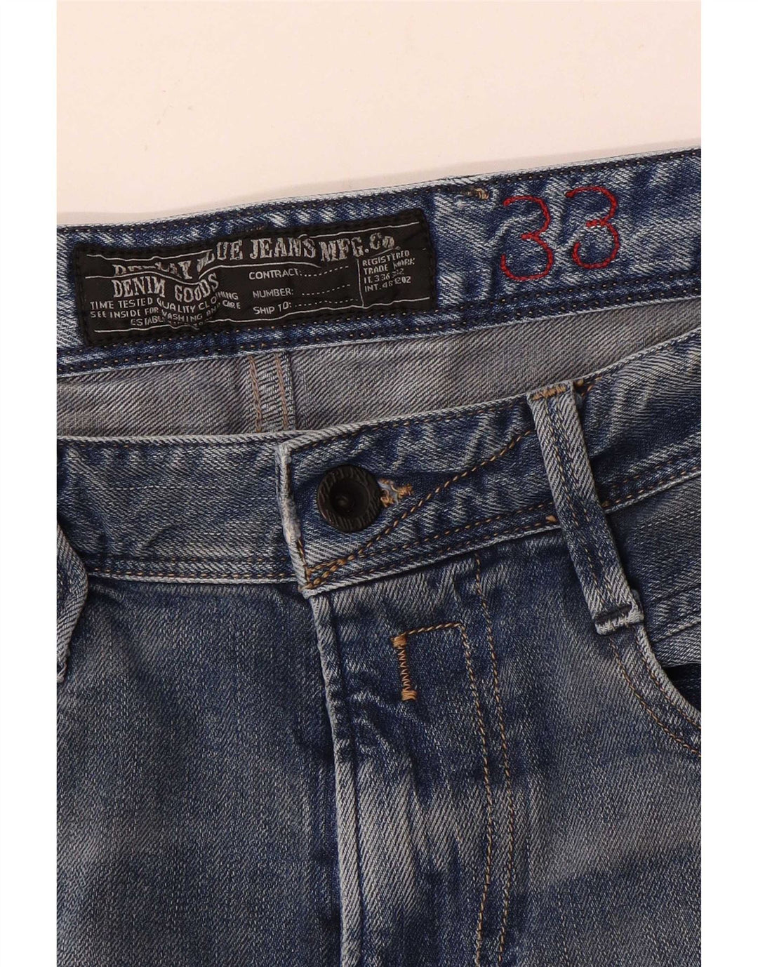 Replay Jean Slim Femme W33 L29 Bleu