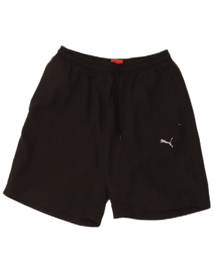 Puma Short de Sport Homme Noir Moyen Polyester