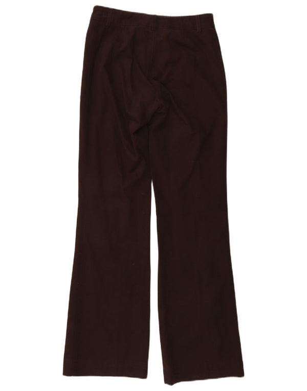 Massimo Dutti Pantalon décontracté Bootcut pour femme EU 36 XS W26 L31 Marron Coton